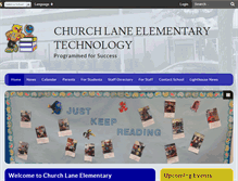 Tablet Screenshot of churchlanees.bcps.org