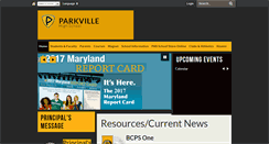 Desktop Screenshot of parkvillehs.bcps.org